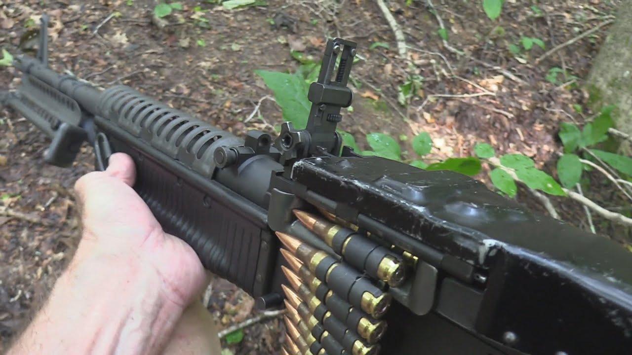 M60 Machine Gun Closeup