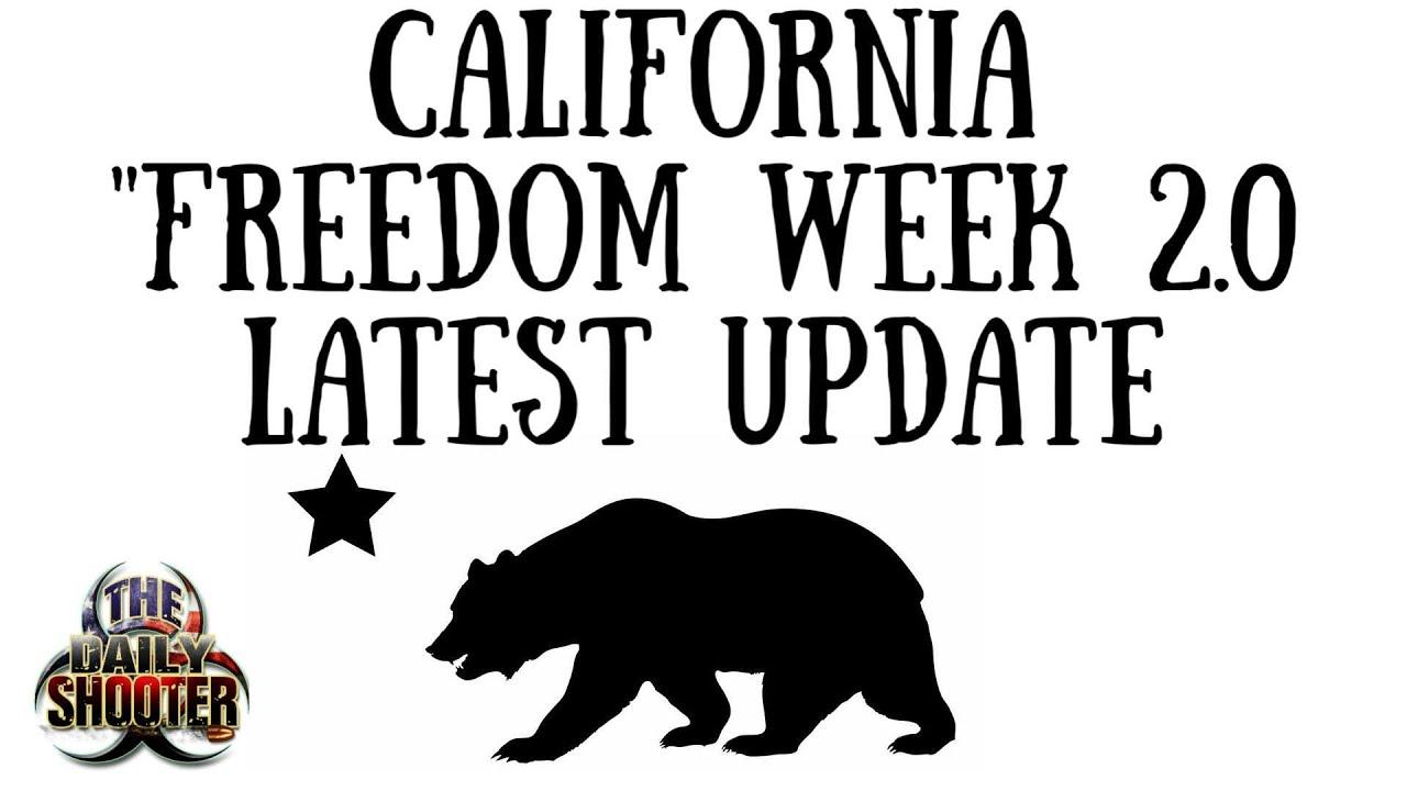 California Freedom Week 2.0 Update & Prep List!
