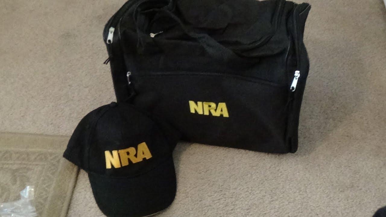 NRA Duffle Bag and Hat made in China!